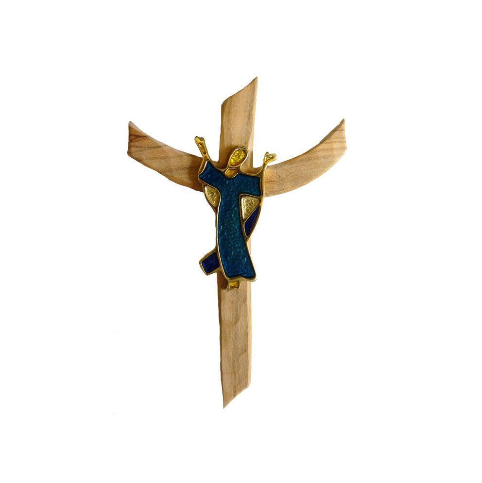 Crucifix en bronze - Le Christ ressuscité