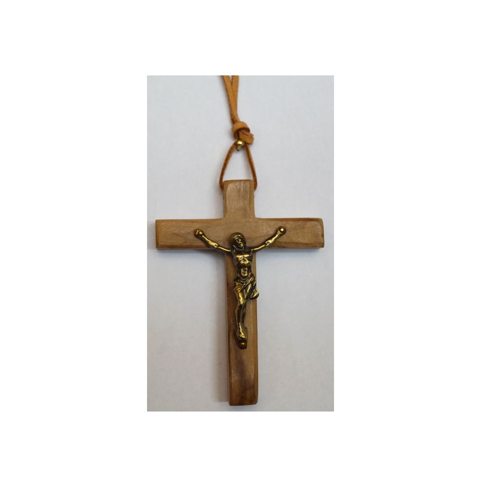 Petite croix crucifix en bronze