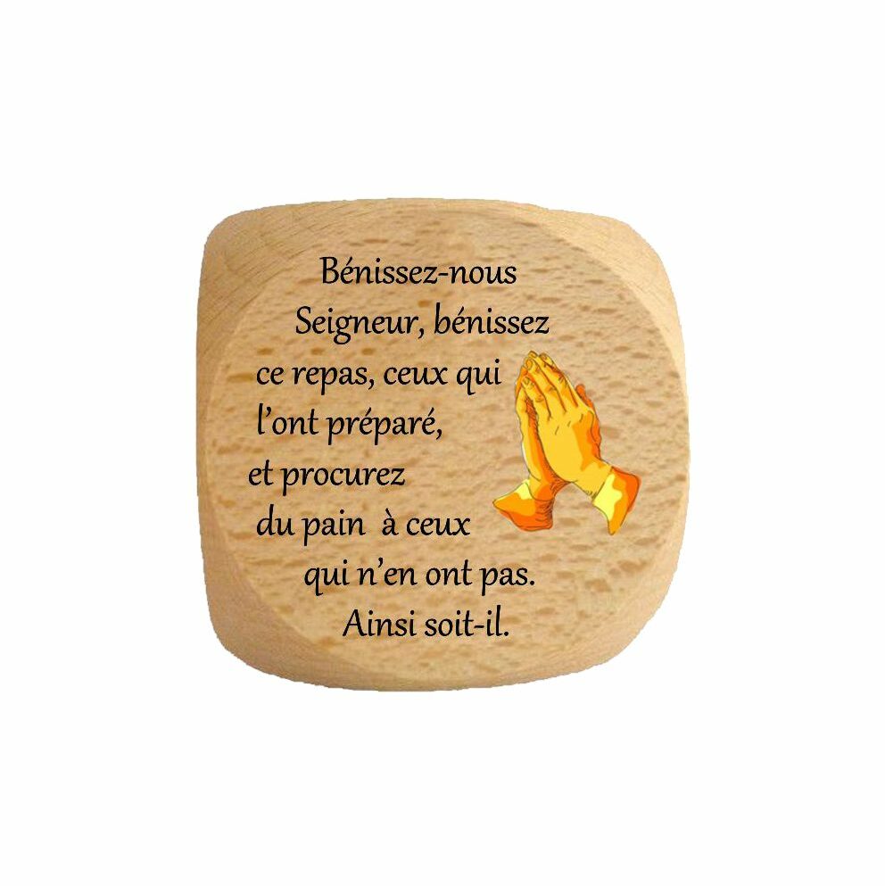 Dé de prière du repas Séraphin Créations