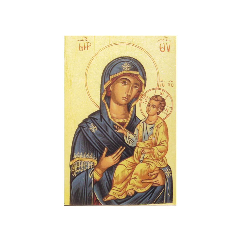 Carte postale "Vierge Hodigitria" (bleu)