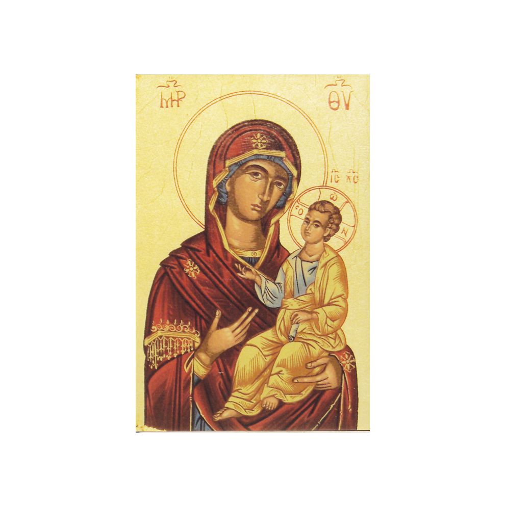 Carte postale "Vierge Hodigitria" (rouge)